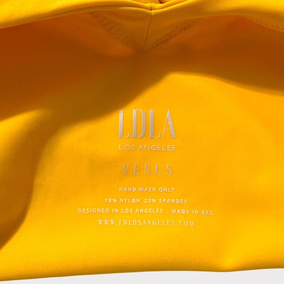 LDLA Los Angeles Santa Monica Yellow One Piece Swimsuit Size S NWOT - Picture 5 of 10